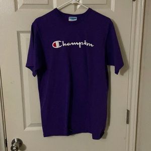 Champion Script Logo Classic Jersey Graphic Tee